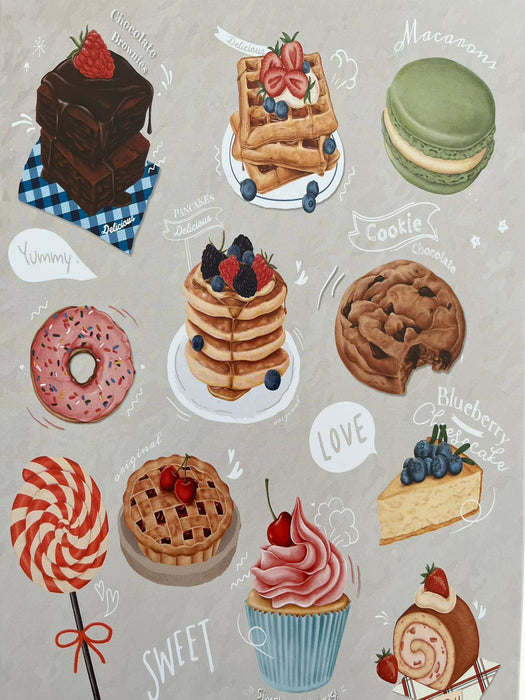 PLAQUE MÉTAL PATISSERIE 30X20 CM - PLAQUE DECORATIVE - MUZZANO