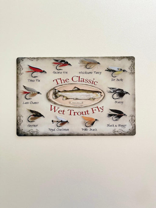 PLAQUE MÉTAL POISSON 30X20 CM - PLAQUE DECORATIVE - MUZZANO