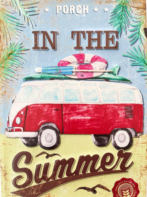 PLAQUE MÉTAL PORCH 30X40 CM - PLAQUE DECORATIVE - MUZZANO