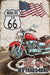 PLAQUE MÉTAL R66 BIKE 30X20 CM - PLAQUE DECORATIVE - MUZZANO