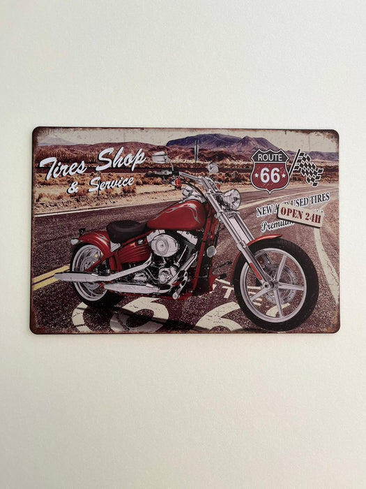 PLAQUE MÉTAL RIDE R66 30X20 CM - PLAQUE DECORATIVE - MUZZANO