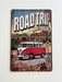 PLAQUE MÉTAL ROAD TRIP 30X20 CM - PLAQUE DECORATIVE - MUZZANO
