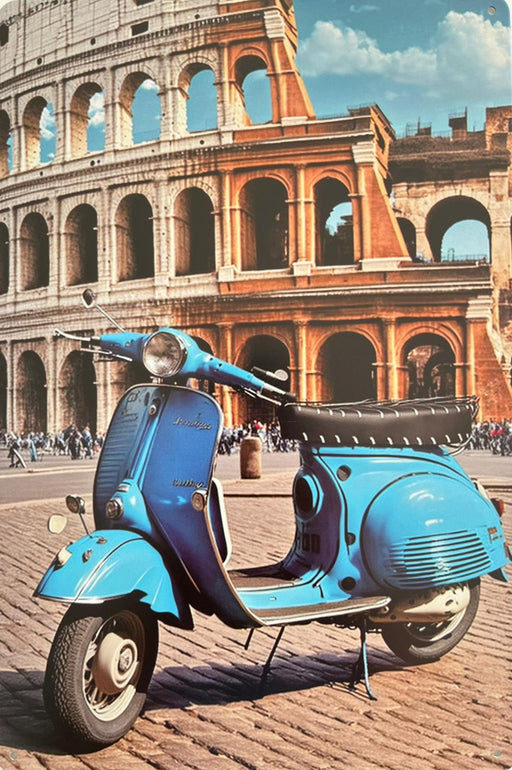 PLAQUE MÉTAL ROME 30X20 CM - PLAQUE DECORATIVE - MUZZANO