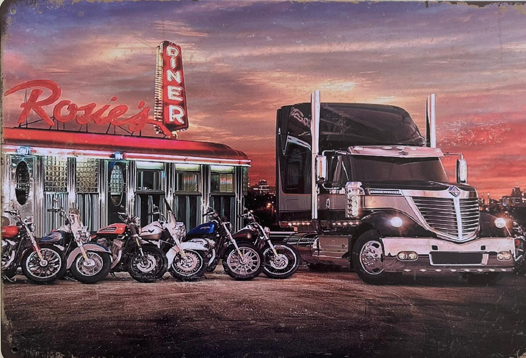 PLAQUE MÉTAL ROSIES 30X20 CM - PLAQUE DECORATIVE - MUZZANO