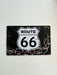 PLAQUE MÉTAL ROUTE 66 BLACK 30X20 CM - PLAQUE DECORATIVE - MUZZANO