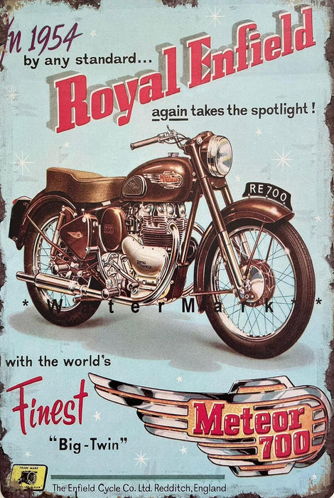 PLAQUE MÉTAL ROYAL 30X20 CM - PLAQUE DECORATIVE - MUZZANO