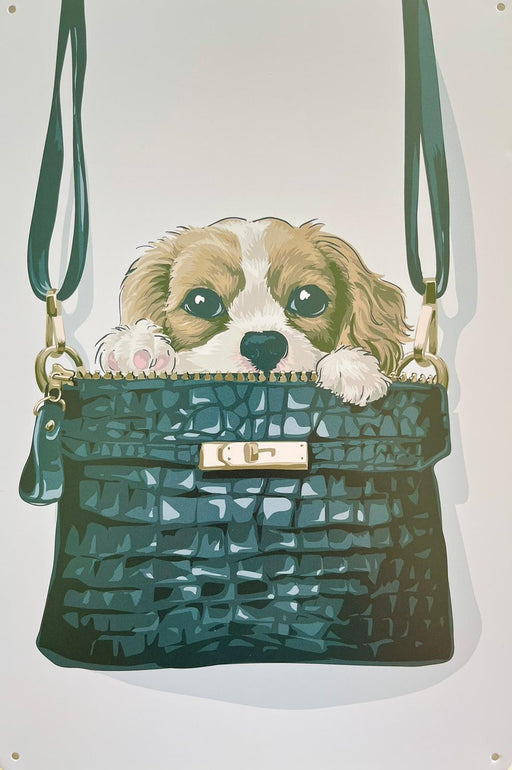 PLAQUE MÉTAL SAC 30X20 CM - PLAQUE DECORATIVE - MUZZANO