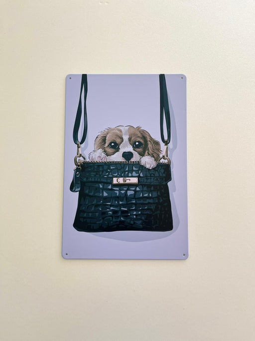 PLAQUE MÉTAL SAC 30X20 CM - PLAQUE DECORATIVE - MUZZANO