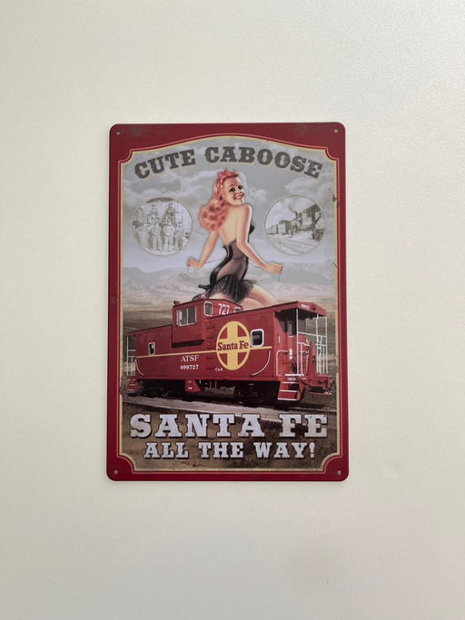 PLAQUE MÉTAL SANTA 30X20 CM - PLAQUE DECORATIVE - MUZZANO