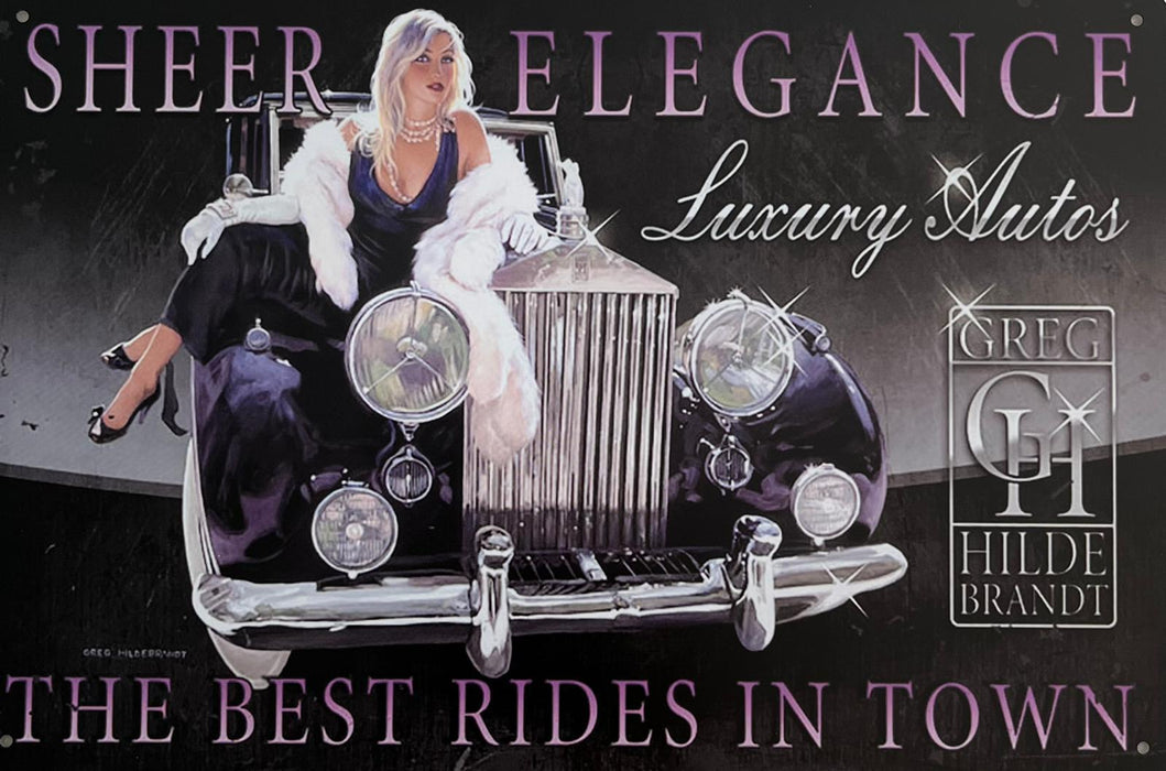 PLAQUE MÉTAL SHEER ELEGANCE 30X20 CM - PLAQUE DECORATIVE - MUZZANO