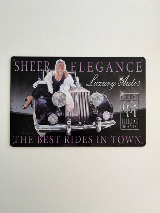 PLAQUE MÉTAL SHEER ELEGANCE 30X20 CM - PLAQUE DECORATIVE - MUZZANO