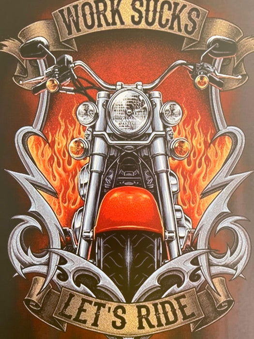 PLAQUE MÉTAL SUCKS 30X20 CM - PLAQUE DECORATIVE - MUZZANO