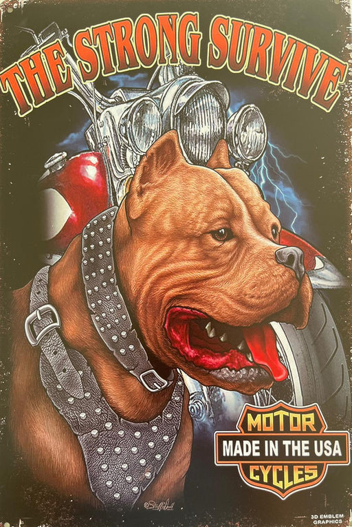 PLAQUE MÉTAL SURVIVE 30X20 CM - PLAQUE DECORATIVE - MUZZANO