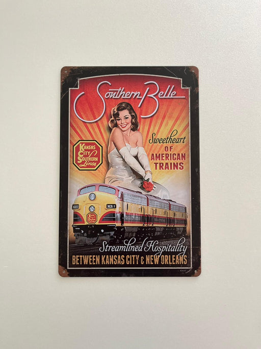 PLAQUE MÉTAL SWEETHEART 30X20 CM - PLAQUE DECORATIVE - MUZZANO