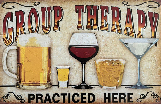 PLAQUE MÉTAL THERAPY 30X20 CM - PLAQUE DECORATIVE - MUZZANO