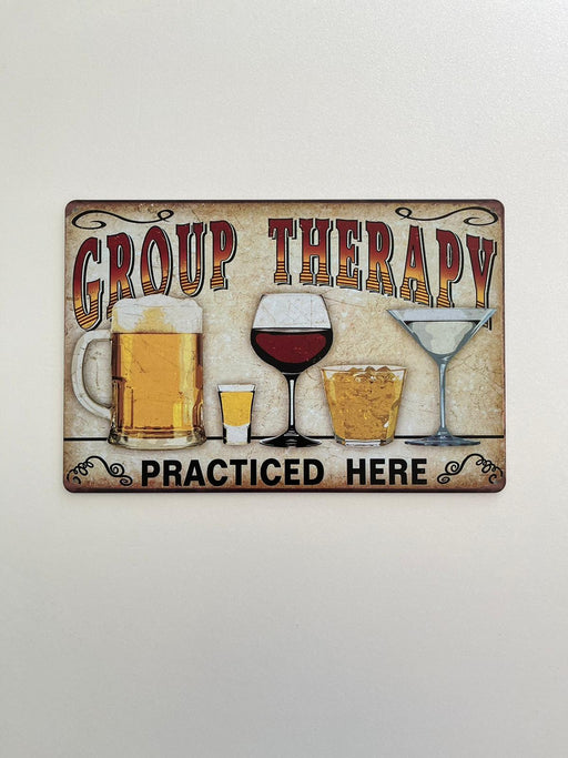 PLAQUE MÉTAL THERAPY 30X20 CM - PLAQUE DECORATIVE - MUZZANO