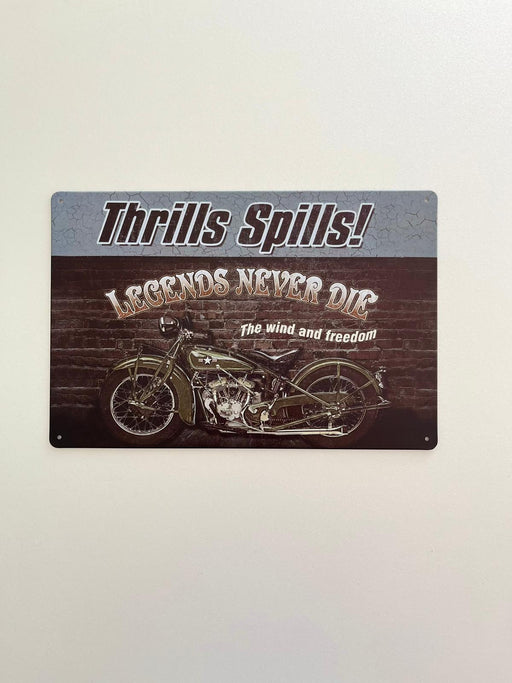 PLAQUE MÉTAL THRILLS 30X20 CM - PLAQUE DECORATIVE - MUZZANO