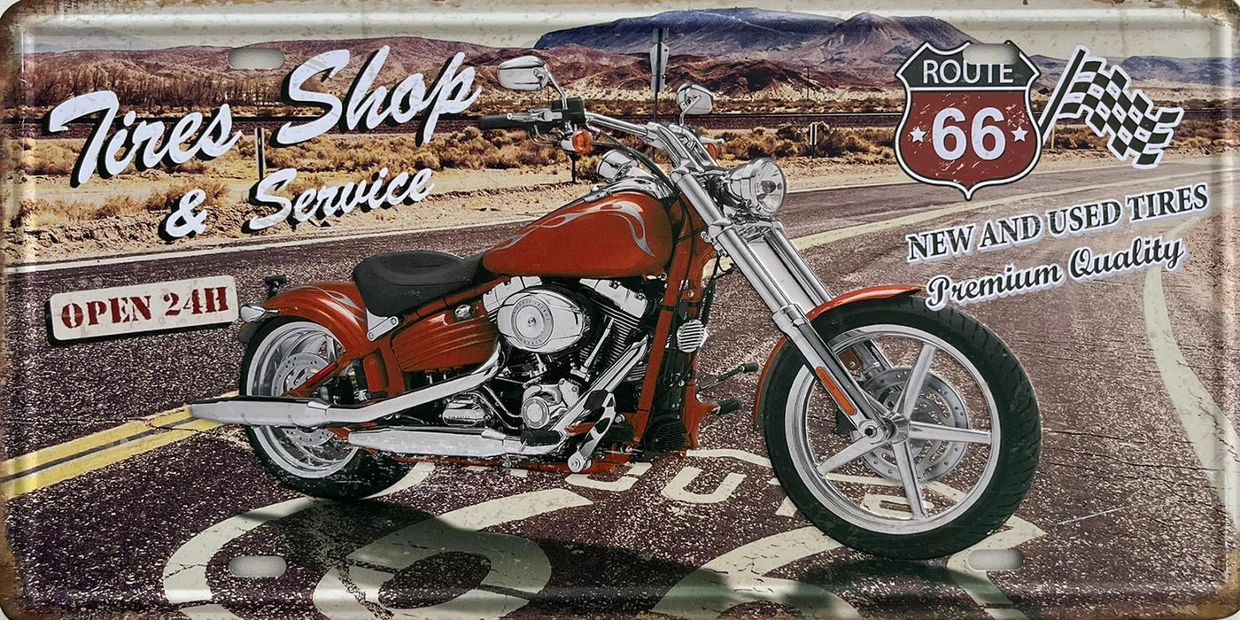 PLAQUE MÉTAL TIRES 15x30 CM - PLAQUE DECORATIVE - MUZZANO