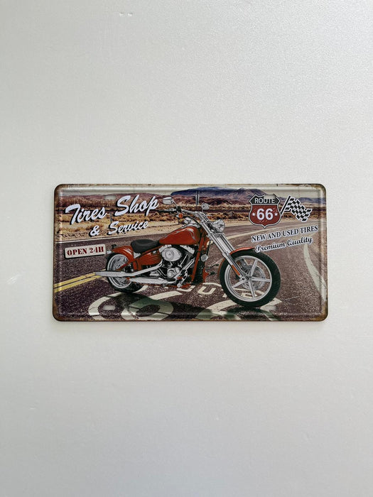 PLAQUE MÉTAL TIRES 15x30 CM - PLAQUE DECORATIVE - MUZZANO