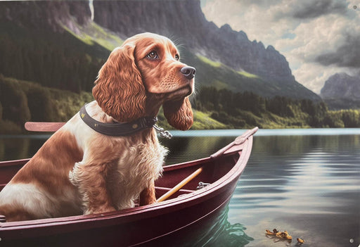 PLAQUE MÉTAL TOUTOU 30X20 CM - PLAQUE DECORATIVE - MUZZANO