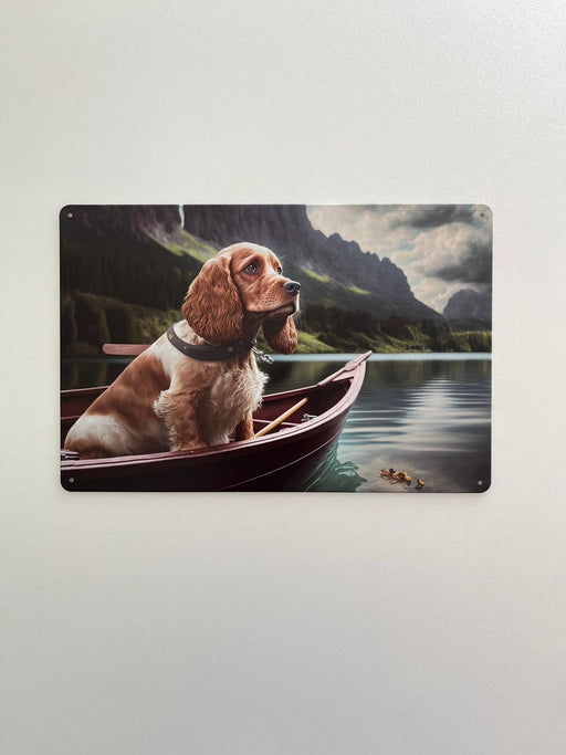 PLAQUE MÉTAL TOUTOU 30X20 CM - PLAQUE DECORATIVE - MUZZANO