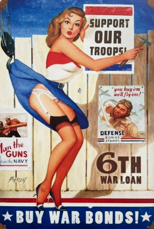 PLAQUE MÉTAL TROOPS 30X20 CM - PLAQUE DECORATIVE - MUZZANO