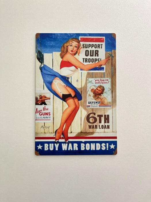 PLAQUE MÉTAL TROOPS 30X20 CM - PLAQUE DECORATIVE - MUZZANO