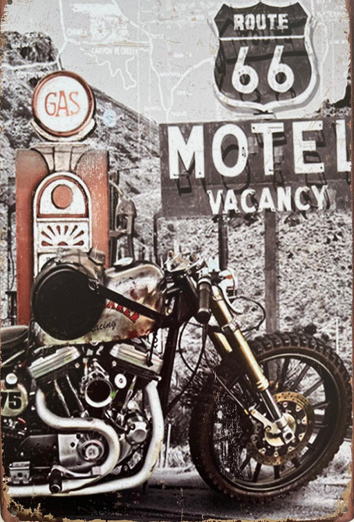 PLAQUE MÉTAL VACANCY 30X20 CM - PLAQUE DECORATIVE - MUZZANO