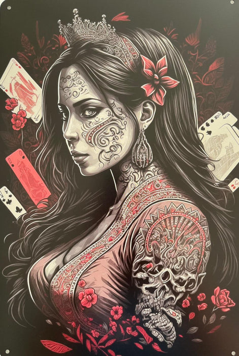 PLAQUE MÉTAL VAMPIRE 30X20 CM - PLAQUE DECORATIVE - MUZZANO