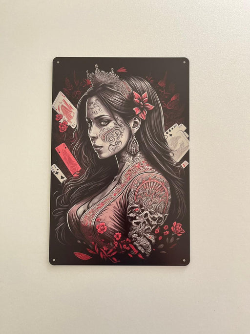 PLAQUE MÉTAL VAMPIRE 30X20 CM - PLAQUE DECORATIVE - MUZZANO