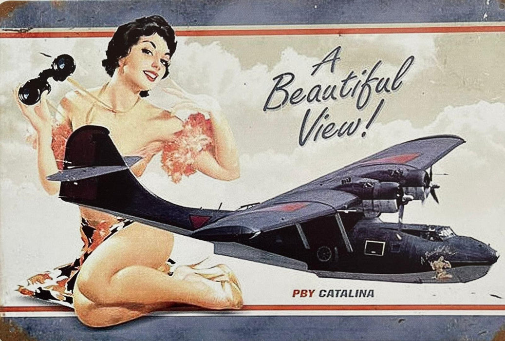 PLAQUE MÉTAL VIEW 30X20 CM - PLAQUE DECORATIVE - MUZZANO