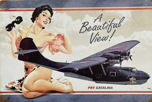 PLAQUE MÉTAL VIEW 30X20 CM - PLAQUE DECORATIVE - MUZZANO