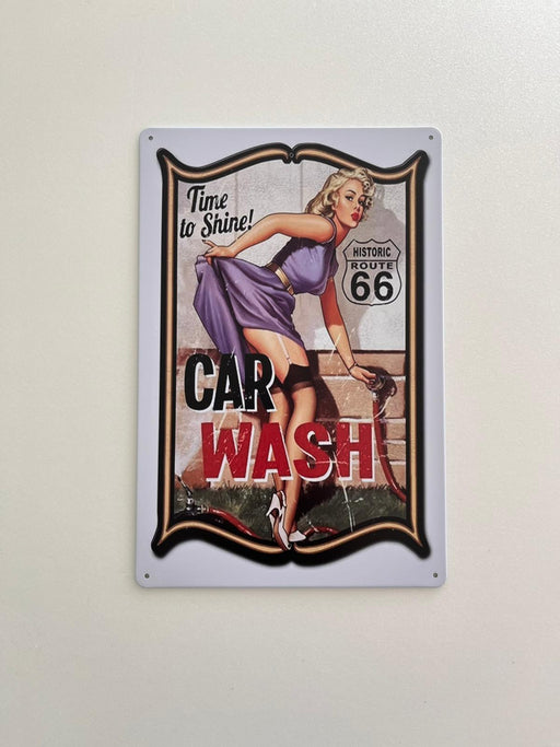 PLAQUE MÉTAL WASH 30X20 CM - PLAQUE DECORATIVE - MUZZANO