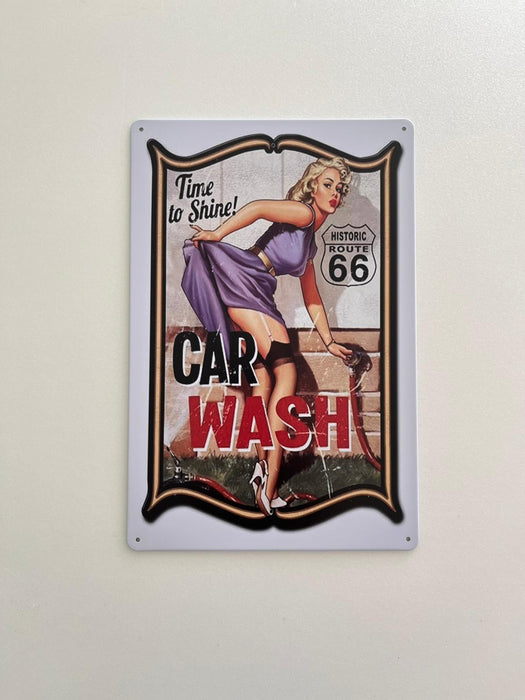 PLAQUE MÉTAL WASH 30X20 CM - PLAQUE DECORATIVE - MUZZANO