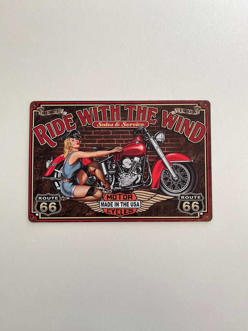 PLAQUE MÉTAL WIND 30X20 CM - PLAQUE DECORATIVE - MUZZANO