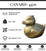 Sculpture Canard Resine 45cm Statue - Or - MUZZANO