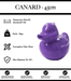 Sculpture Canard Resine 45cm Statue - Violet - MUZZANO