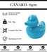 Sculpture Canard Resine 65cm Statue - Bleu Clair - MUZZANO