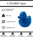 Sculpture Canard Resine 65cm Statue - Bleu Foncé - MUZZANO
