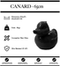 Sculpture Canard Resine 65cm Statue - Noir - MUZZANO