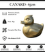 Sculpture Canard Resine 65cm Statue - Or - MUZZANO