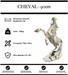 Sculpture Cheval Resine 90cm Statue - Gold Trash - MUZZANO