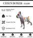 Sculpture Chien Boxer Resine 110cm Statue - White Trash - MUZZANO
