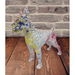 Sculpture Chien Boxer Resine 50cm Statue - WHITE GRAFFITI - MUZZANO