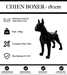 Sculpture Chien Boxer Resine XXL 180cm Statue - Noir - MUZZANO