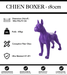 Sculpture Chien Boxer Resine XXL 180cm Statue - Violet - MUZZANO