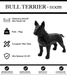 Sculpture Chien Bull Terrier Resine 110cm Statue - Noir - MUZZANO