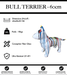Sculpture Chien Bull Terrier Resine 60cm Statue - White Trash - MUZZANO