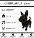 Sculpture Chien Chihuahua Resine 50cm Statue - Noir - MUZZANO