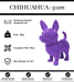 Sculpture Chien Chihuahua Resine 50cm Statue - Violet - MUZZANO